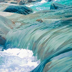 image of water on rocks