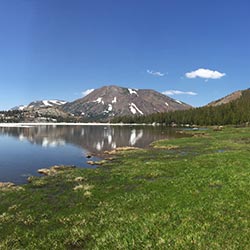 image of mountain and lake